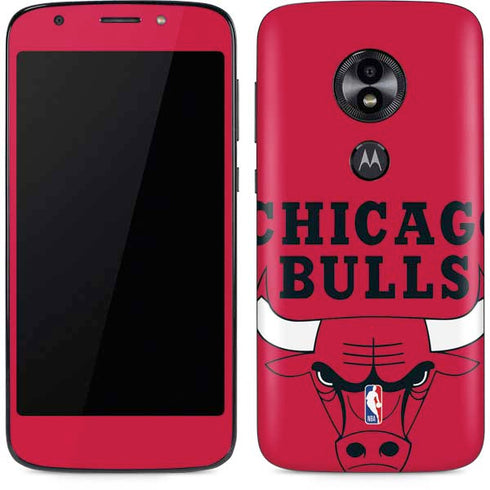 NBA Chicago Bulls Large Logo Moto E5 Play Skin